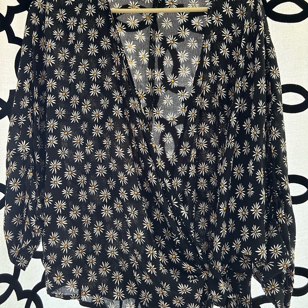 Ava Sky Wrap Blouse